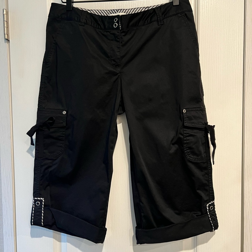 White House Black Market Black Cargo Shorts